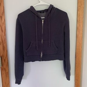 BRANDY MELVILLE CROP ZIP-UP